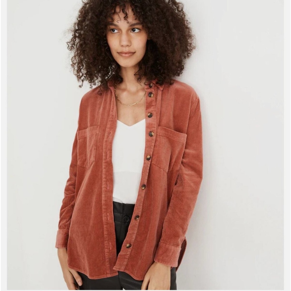 Madewell Corduroy Sunday Shirt Shacket - size M